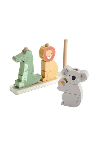Animais de madeira para empilhar e ordenar da Fisher-Price - 10 peças - A partir dos 12 meses