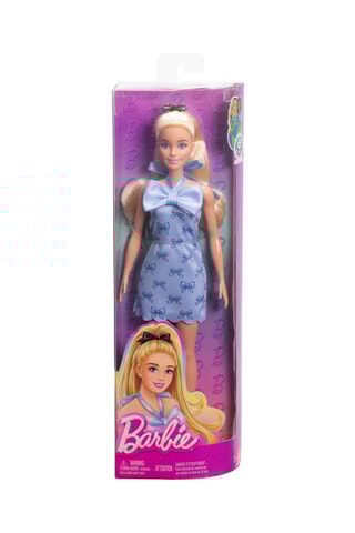 Boneca Fashionistas com vestido com laço Barbie - A partir dos 36 meses