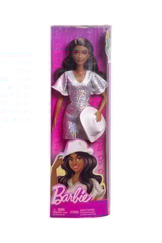 Boneca Fashionista Far West com vestido brilhante e chapéu de cowboy Barbie - A partir dos 36 meses