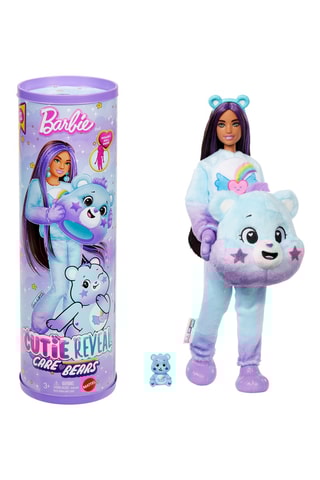 Boneca Cutie Reveal Bisounours Barbie - 10 acessórios - A partir dos 36 meses