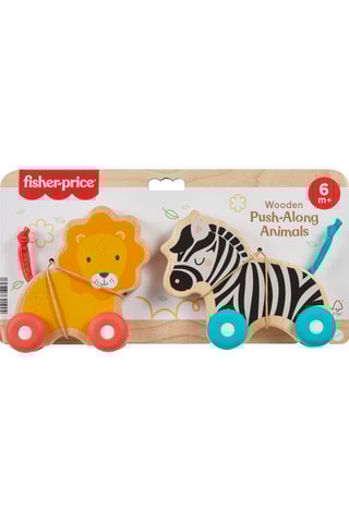 2 animais de empurrar em madeira - A partir dos 6 meses