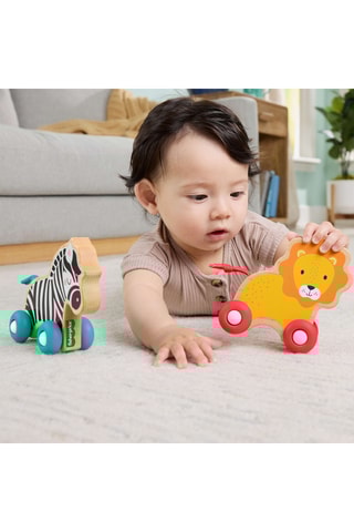 2 animais de empurrar em madeira - A partir dos 6 meses