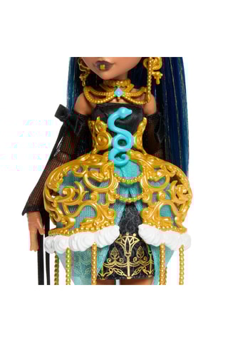 Boneca Aniversário Monstruosamente Memorável Cleo de NileMonster High - A partir dos 48 meses