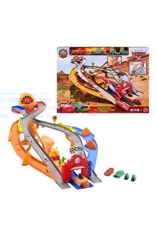 Conjunto pista de corrida Rescue Road Cars Disney Pixar Cars - A partir dos 48 meses