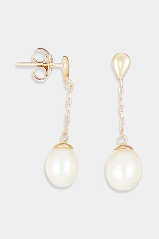 Boucles d'oreilles Aueri 
Or jaune et perles de culture