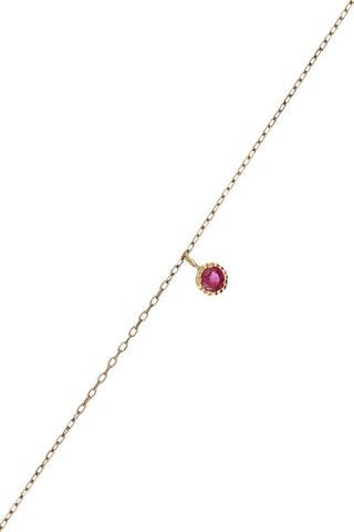 Armband  Rond Robis Geelgoud en Robijnen