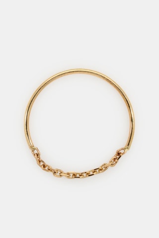 Ring met Kettinkje Star - Geelgoud