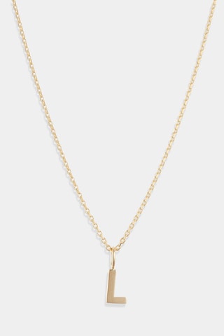 Pendentif Lettre L Or Jaune