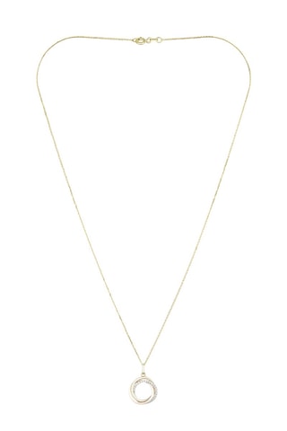 Hanger Cercle Trio Geelgoud, Witgoud en Roségoud