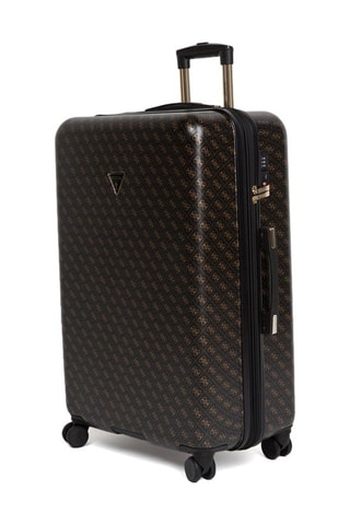 Bamboezijden Grote Trolley Jesco - Zwart en Bruin - 77 cm