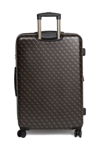 Bamboezijden Grote Trolley Jesco - Zwart en Bruin - 77 cm