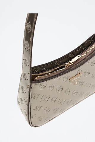 Gelakte Trendy Handtas Amela - Zilverkleurig