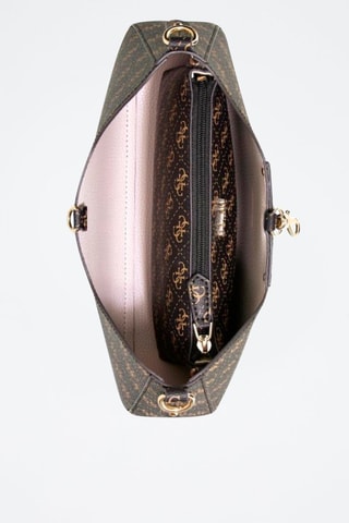 Shopper en Clutch Zwart en Bruin