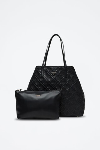 Shopper en Clutch - Wit en Zwart Zwart