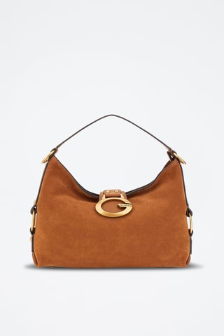 Nubuck Handtas Camden - Camel