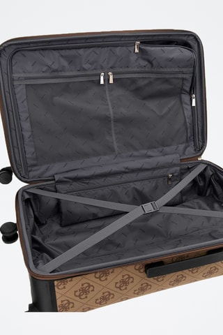 Grote Trolley Berta - Bruin en Zwart - 77 cm