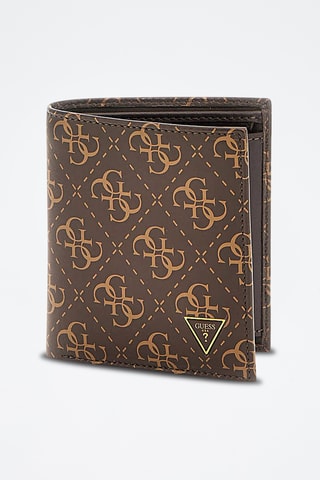 Leren Portefeuille Milano Bifold - Bruin en Okergeel