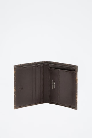 Leren Portefeuille Milano Bifold - Bruin en Okergeel