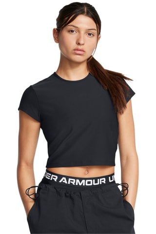 T-shirt cropped d’entraînement Meridian - Noir