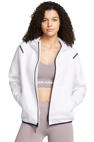 Sweat polaire à capuche Unstoppable - Blanc