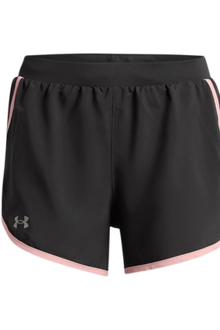 Short d’entraînement taille haute Fly By 2.0 - Noir et rose - Under Armour