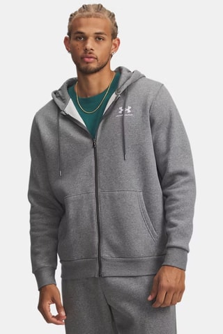 Sweat polaire d’entrainement à capuche - Gris chiné