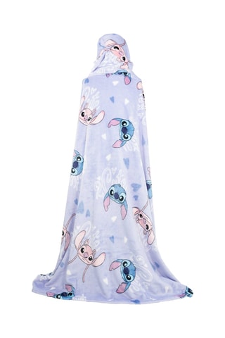 Couverture à capuche 7-14 ans Stitch Lilo & Stitch Disney - Bleu