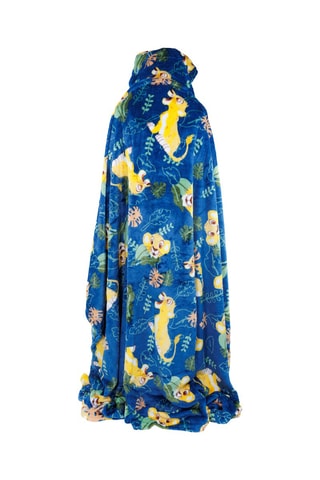 Couverture à capuche 7-14 ans Simba Le Roi Lion Disney - Bleu