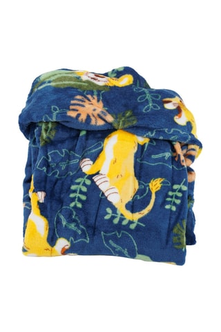 Couverture à capuche 7-14 ans Simba Le Roi Lion Disney - Bleu