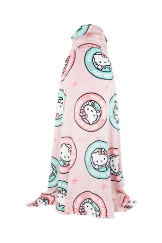 Couverture à capuche 7-14 ans Hello Kitty - Rose