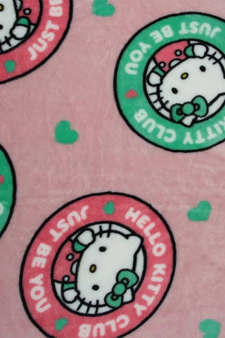 Couverture à capuche 7-14 ans Hello Kitty - Rose