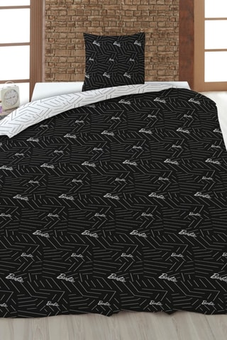 Parure de couette en coton 85 fils/cm² Barbie - Noir et blanc