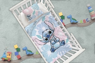 Parure de couette en coton 52 fils/cm² Stitch Lilo et Stich Disney - Bleu