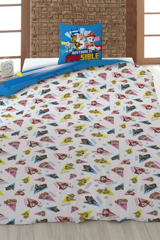Conjunto de edredão Patrulha Pata  - Azul
