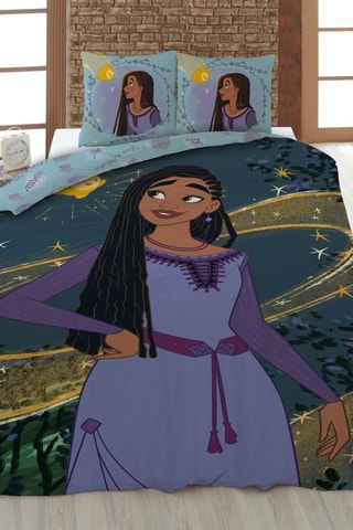 Parure de couette Wish : Asha et la Bonne Étoile Disney - Violet