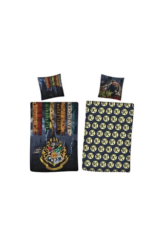 Parure de couette Harry Potter - Bleu et jaune