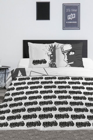 Parure de couette Naruto - Blanc et noir