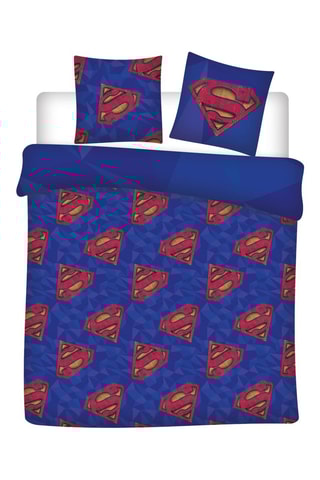 Parure de couette Superman DC Comics - Bleu et rouge -240 x 220 cm