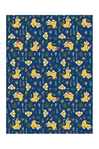 Plaid Simba Le Roi Lion Disney - Bleu - 110 x 150 cm