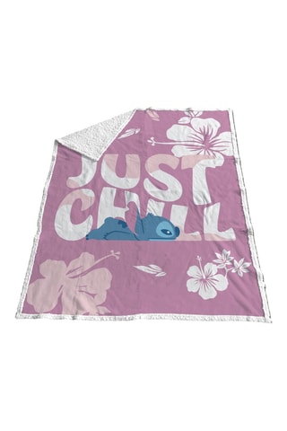Plaid Stitch Lilo & Stitch Disney - Rose - 130 x 170 cm