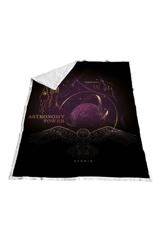 Plaid Hedwige Harry Potter - Mauve - 130 x 170 cm