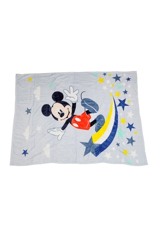 Plaid Mickey Disney - Bleu et rouge - 110 x 150 cm