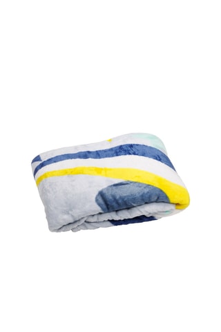 Plaid Mickey Disney - Bleu et rouge - 110 x 150 cm