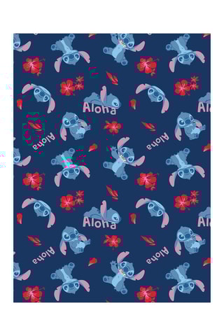 Plaid Lilo et Stitch Disney - Bleu marine - 110 x 150 cm