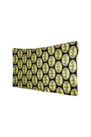 Plaid Batman La Ligue des Justicier DC Comics - Noir et jaune - 180 x 200 cm