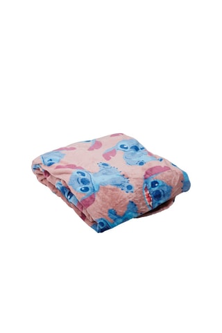 Plaid Lilo et Stitch Disney - Rose et bleu - 180 x 200 cm