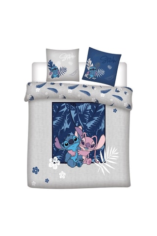 Couette Angel et Stitch Lilo et Stitch Disney - Gris et bleu