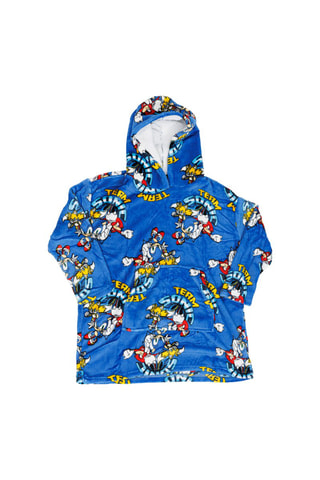 Poncho à capuche 7-14 ans Sonic - Bleu
