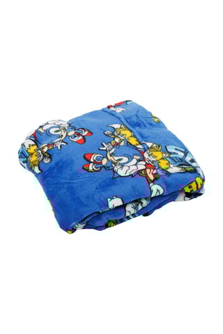 Poncho à capuche 7-14 ans Sonic - Bleu