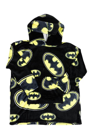 Poncho à capuche 7-14 ans Batman - Noir